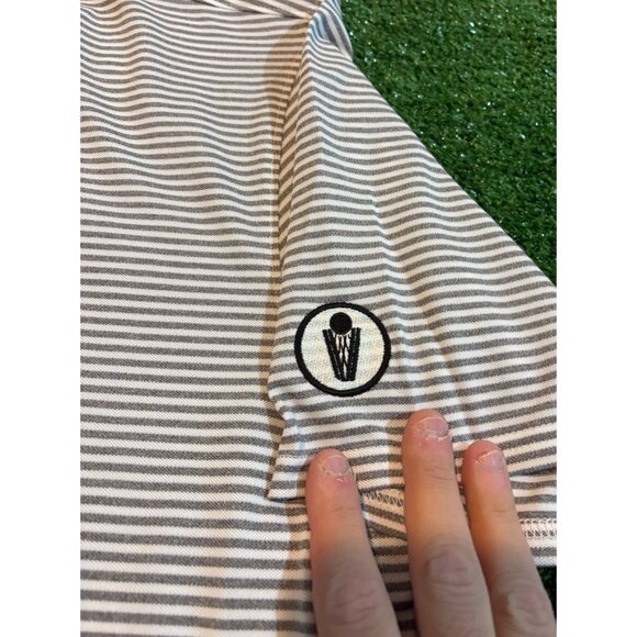 Cleveland Cavaliers polo mens XL white gray Holderness & Bourne lighweight NBA - Picture 8 of 13